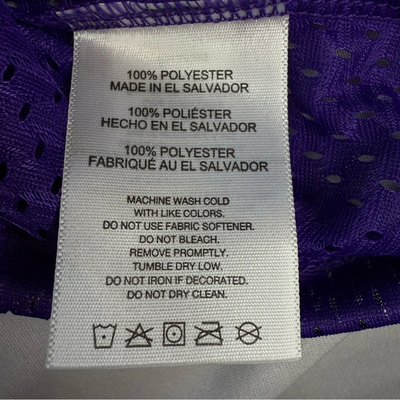 Soffe Tank Top Kids Purple Mesh size M - Picture 8 of 9